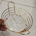 Metal Fruit Storage Basket, Snacks Storage And Organizer Plate - My Store