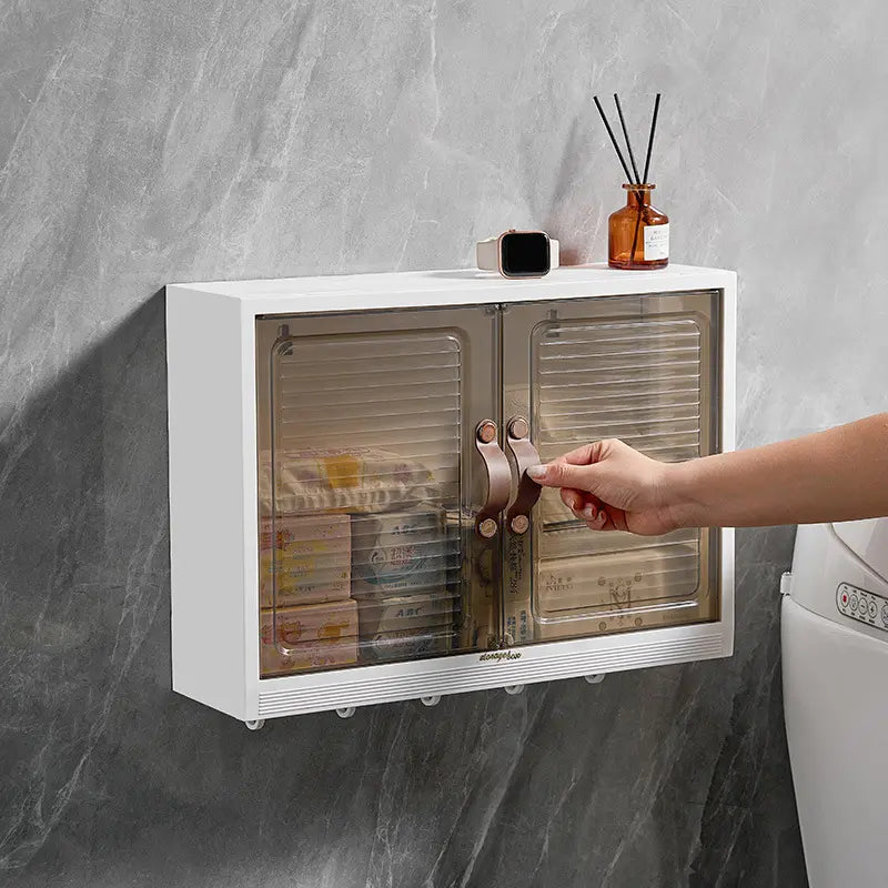 Wall Mounted Cabinet Storage Organizer With Hooks - My Store