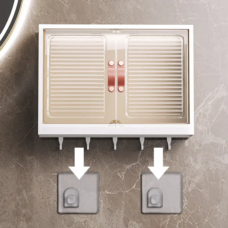 Wall Mounted Cabinet Storage Organizer With Hooks - My Store