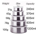 Stainless Steel 5pcs Bowl Set - My Store