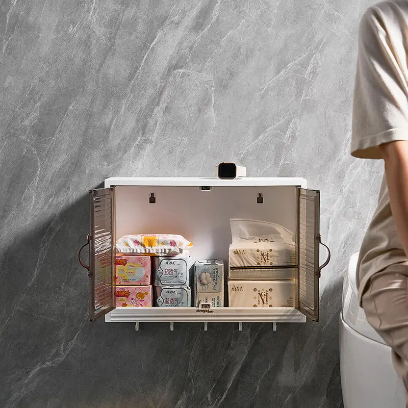 Wall Mounted Cabinet Storage Organizer With Hooks - My Store