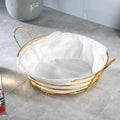 Metal Fruit Storage Basket, Snacks Storage And Organizer Plate - My Store