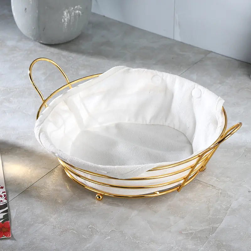 Metal Fruit Storage Basket, Snacks Storage And Organizer Plate - My Store