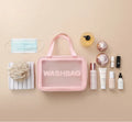 3 pcs set PU Leather Travel Cosmetics Washbag - My Store