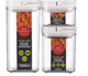 3-Piece Airtight Flip-Lid Container Set