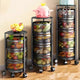 Rotating Kitchen Storage Trolley - Round - My Store
