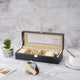 6 Slot PU Leather Watch Box - My Store