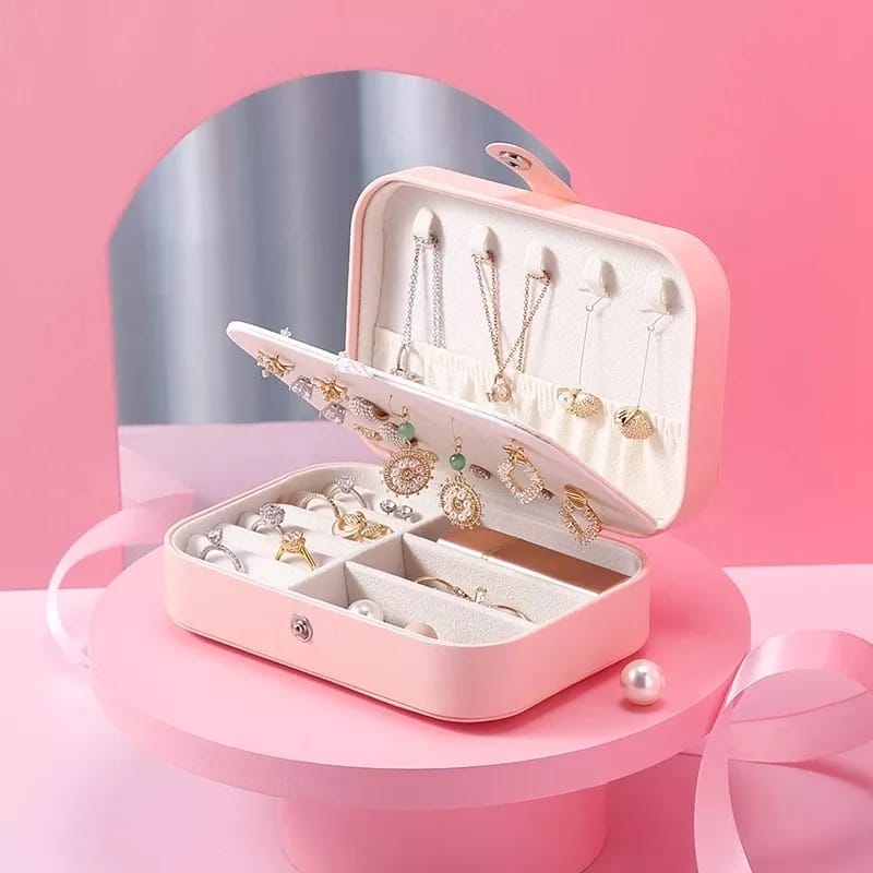 Medium Leather Jewelry Organizer - My Store