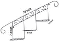 Staircase Floral Display Wall Basket Frame - My Store