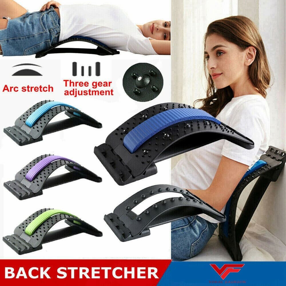 Multi-Level Lumbar Support Stretcher Spinal, Lower and Upper Muscle Pain Relief