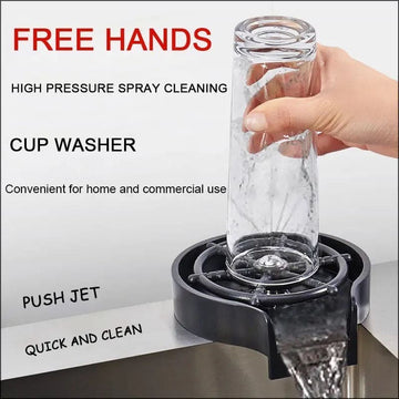 Automatic Cup Washer, Faucet Glass Cleaner For Kitchen Sink High Pressure Glass Cleaner
