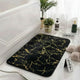 Luxurious Gold Stripe Anti-Slip Faux Rabbit Fur Mat ( A-4 )