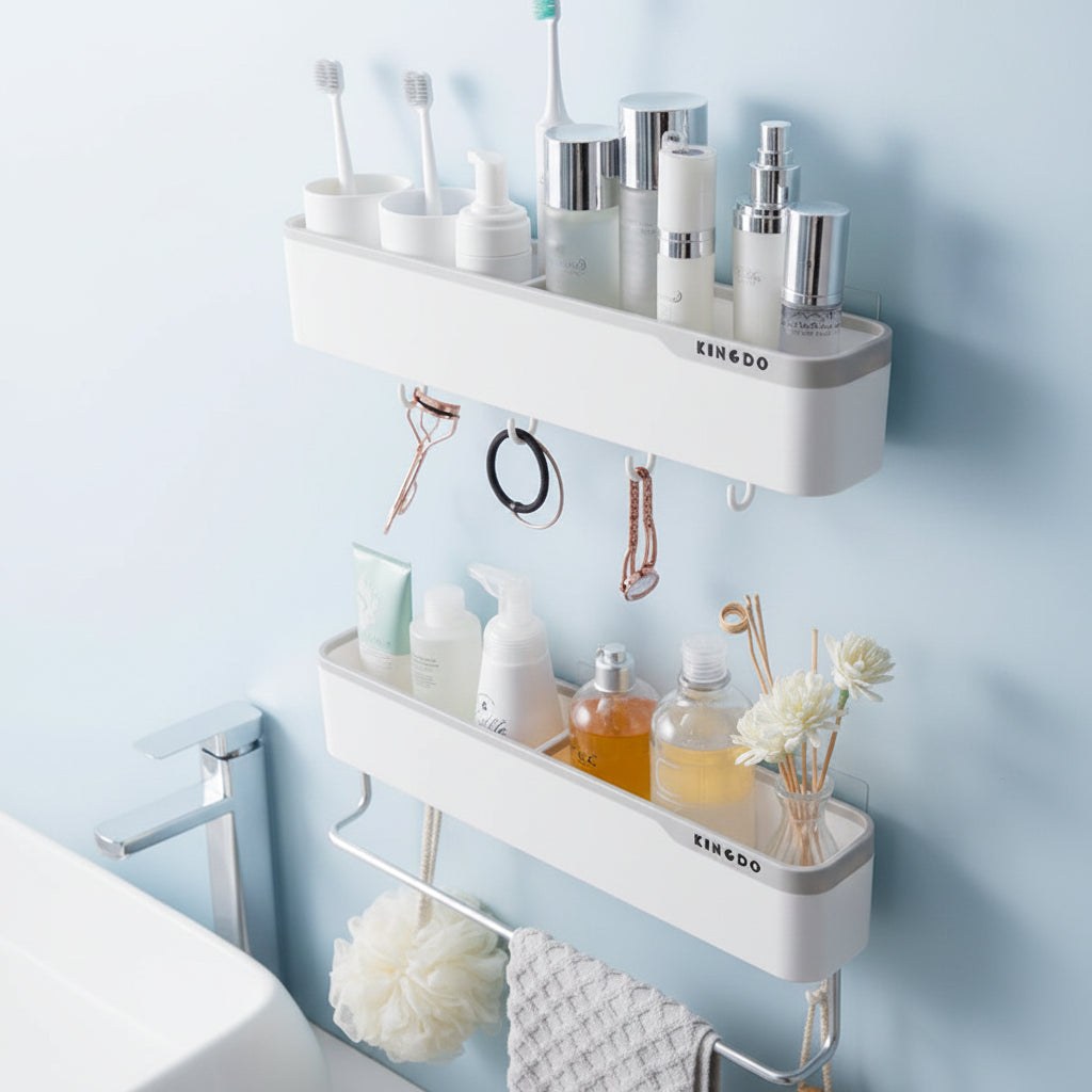 KINGDO Multifunctional Wall-Mounted Organizer Shelf