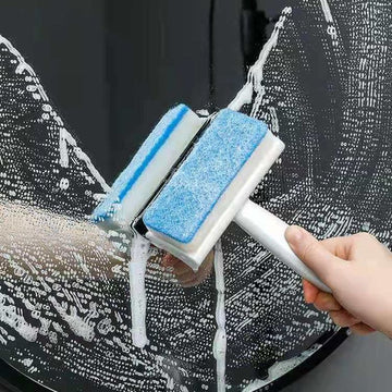 2 in 1 Glass Cleaner Brush with Wiper