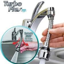 Turbo Flex 360-Degree Rotatable Flexible Faucet Sprayer