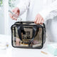 Transparent Bag Airplane Travel Kit, PVC Travel Toiletry Bag, Transparent Makeup Bag Men/Women