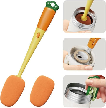 3 in 1 Bottle Mouth Cleaning Brush, Bottle Gap Cleaning Brush