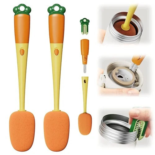 3 in 1 Bottle Mouth Cleaning Brush, Bottle Gap Cleaning Brush