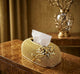 Tissue Box 3D Rose Carving Eco-Friendly Tissue Container