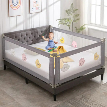 Foldable Bed Side Baby Safety Rail (One Side)