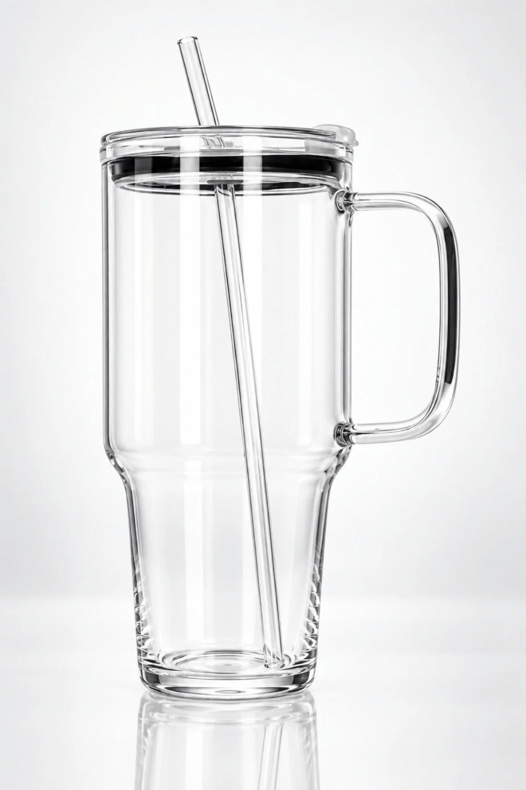 Danny Home 1200ML glass tumbler with straw and lid - view 4