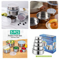 Stainless Steel 5pcs Bowl Set - My Store