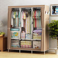 Non-woven Cloth Wardrobe Folding Portable Clothing Storage Cabinet - My Store