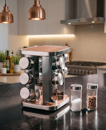 Clevinger 12-Piece Rotary Spice Rack