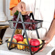 2-Tier Metal Fruit Basket with Wooden Handle - My Store