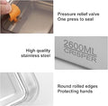 Premium Stainless Steel Airtight Food Storage Containers – Set of 3 - My Store