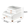 Multifunctional 2-Tier Dish Drying Rack with Dustproof Cover - My Store
