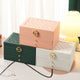 3-layer luxury Leather jewellery organizer with drawers