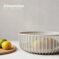 Metal Wire Mesh Fruit Basket with Wooden Lid (Fly-Proof) - My Store