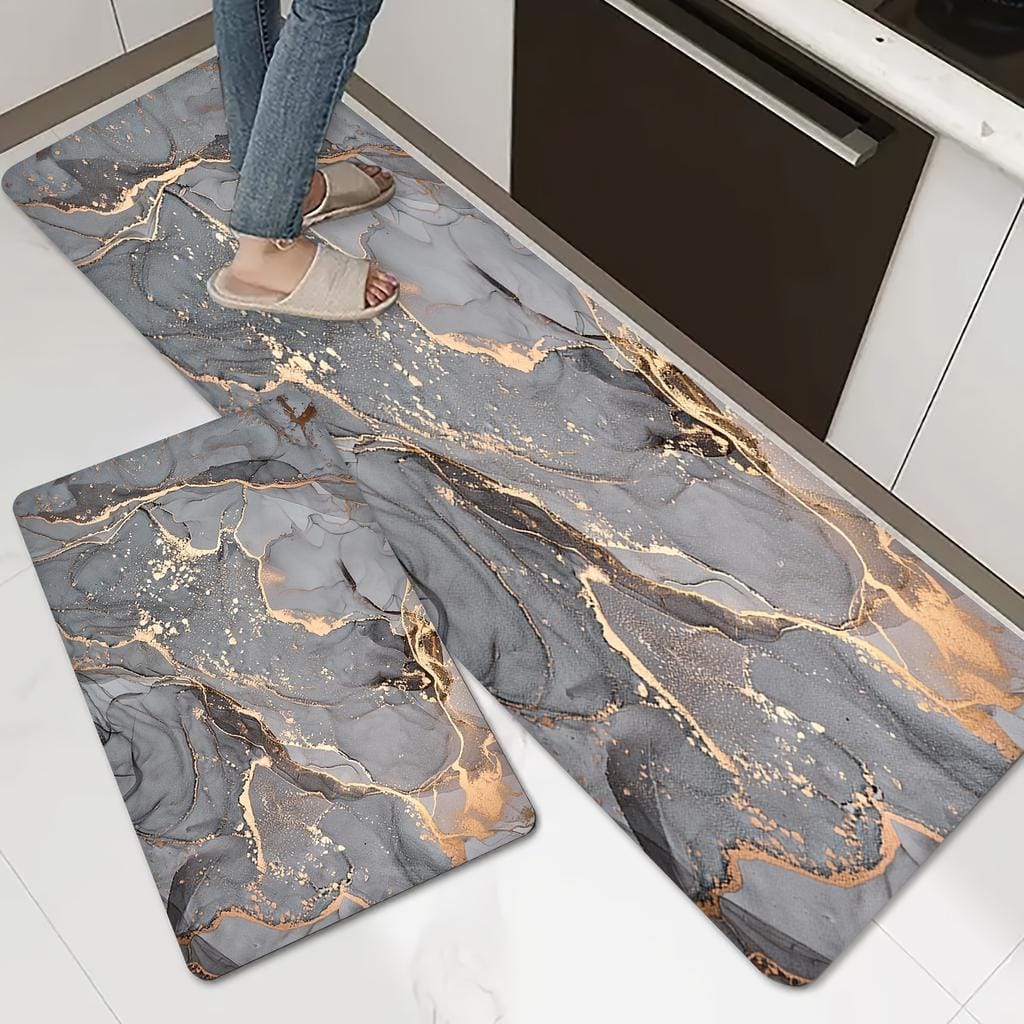 2-Piece Extra Large Runner & Mat Set – Napa Leather Finish with Anti-Slip Base - My Store