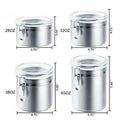 Airtight Stainless Steel Canister Set – 4 Pcs - My Store