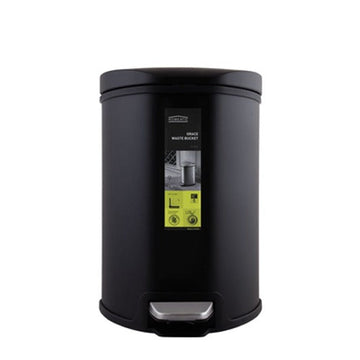 Stainless Steel Hydraulic Pedal Dustbin – 3 Colors (5L & 9L)