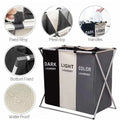 3-Compartment Foldable Laundry Organizer – X-Frame Design - My Store