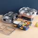 3-Grid Insulated Stainless Steel Lunch Box – 750ML - My Store