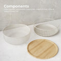 Metal Wire Mesh Fruit Basket with Wooden Lid (Fly-Proof) - My Store