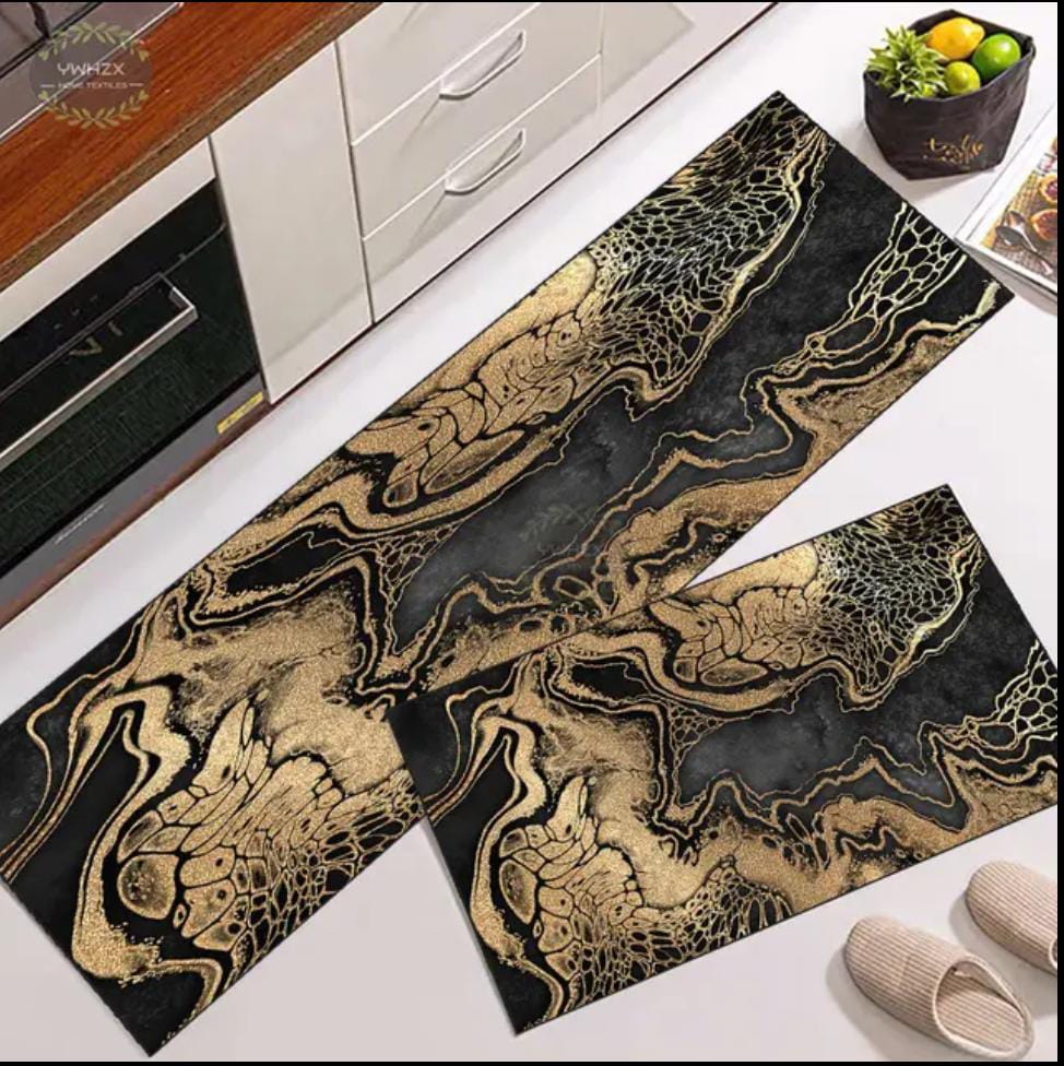 2-Piece Extra Large Runner & Mat Set – Napa Leather Finish with Anti-Slip Base - My Store