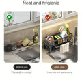 Premium Sinkside Sponge Rack & Organizer Metal - My Store
