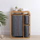 Bamboo Laundry Sorter with Shelf – Multi-Tier