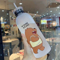 Water Bottles Cute Panda Bear Cup 1000ml With Straw - My Store