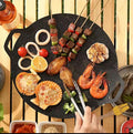 Multi-Griddle Tawa Iron Plate – Korean-Style Barbecue Grill (30cm) - My Store
