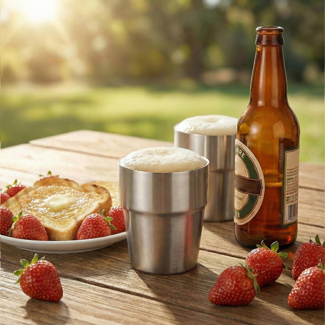 Premium 304 stainless steel double-wall insulated tumbler