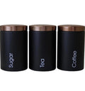 3pcs Canister Set Tea Coffee Sugar Storage  Kitchen Food Canister Jar - My Store