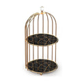 2-Tier Golden Vanity Cage - My Store