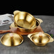 Golden Serving Bowl & Cooking Pot – With Lid & Side Handles - My Store