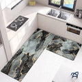 2-Piece Large Runner & Mat Set – Elegant Napa Leather Finish with Anti-Slip Base - My Store