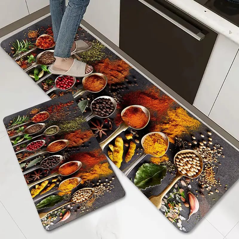 2-Piece Extra Large Runner & Mat Set – Napa Leather Finish with Anti-Slip Base - My Store